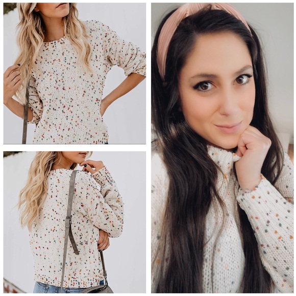 Oversized Confetti Knit Sweater - Picture 3 of 10